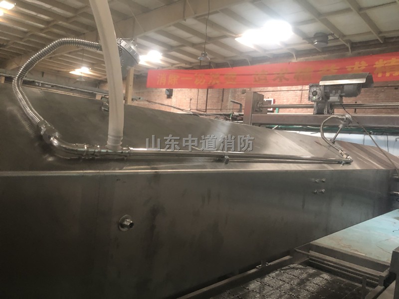 石家莊油炸機自動滅火裝置安裝完成